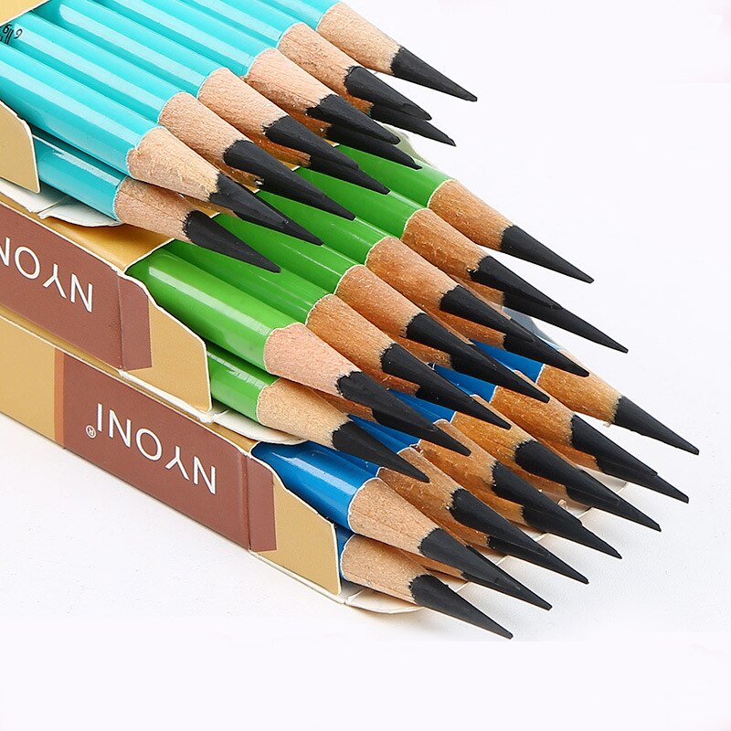 12 Stuks Carbon Potloden Set Schetsen Houtskool Tekening Potlood Set Zachte Schrijven Kantoorbenodigdheden School Manga Tekenen Potlood