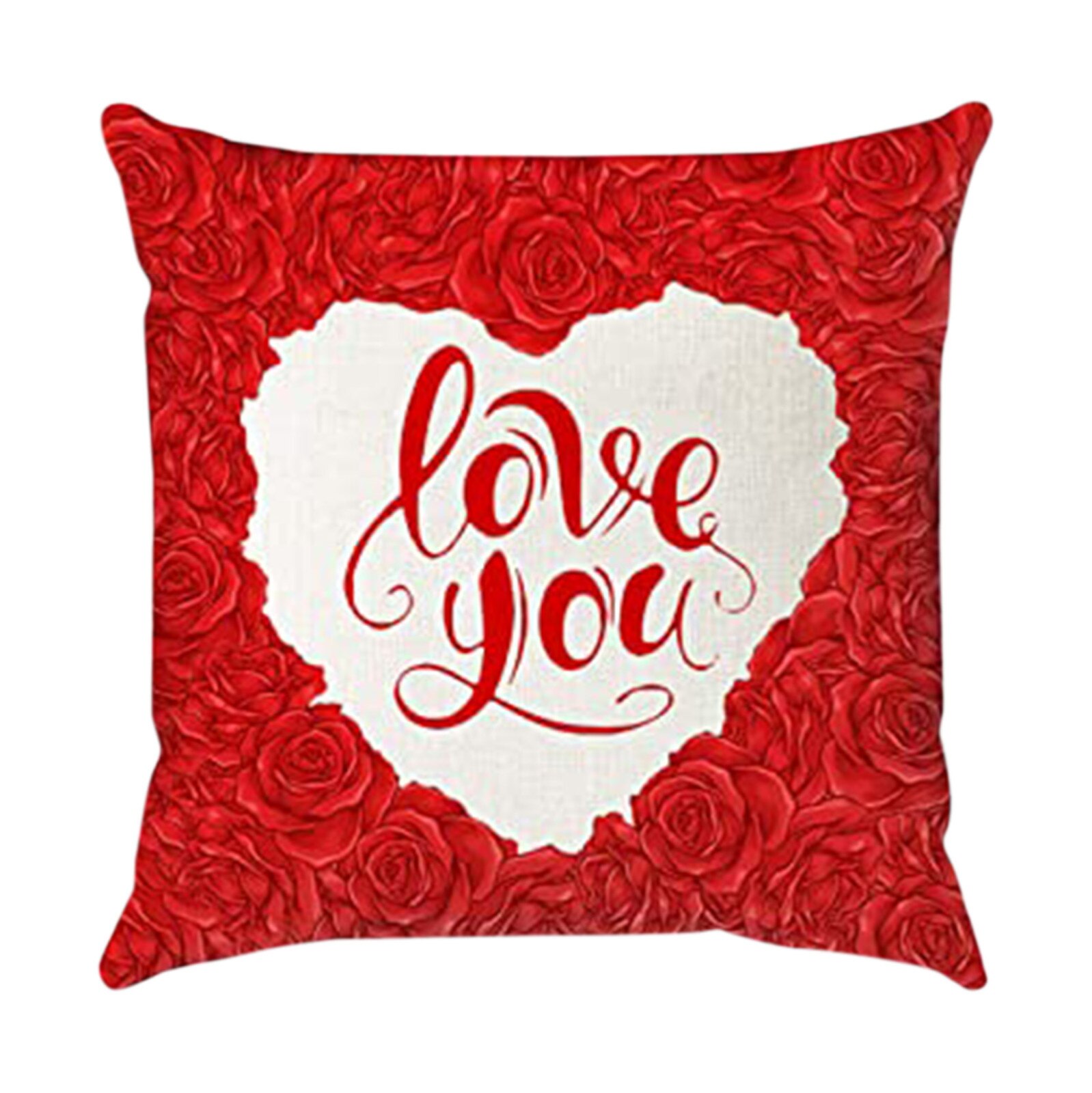 Brief Hart Gedrukt Kussensloop Valentijnsdag Decoratieve Kussensloop Kamer Decoratie Accessoires Kussenhoes