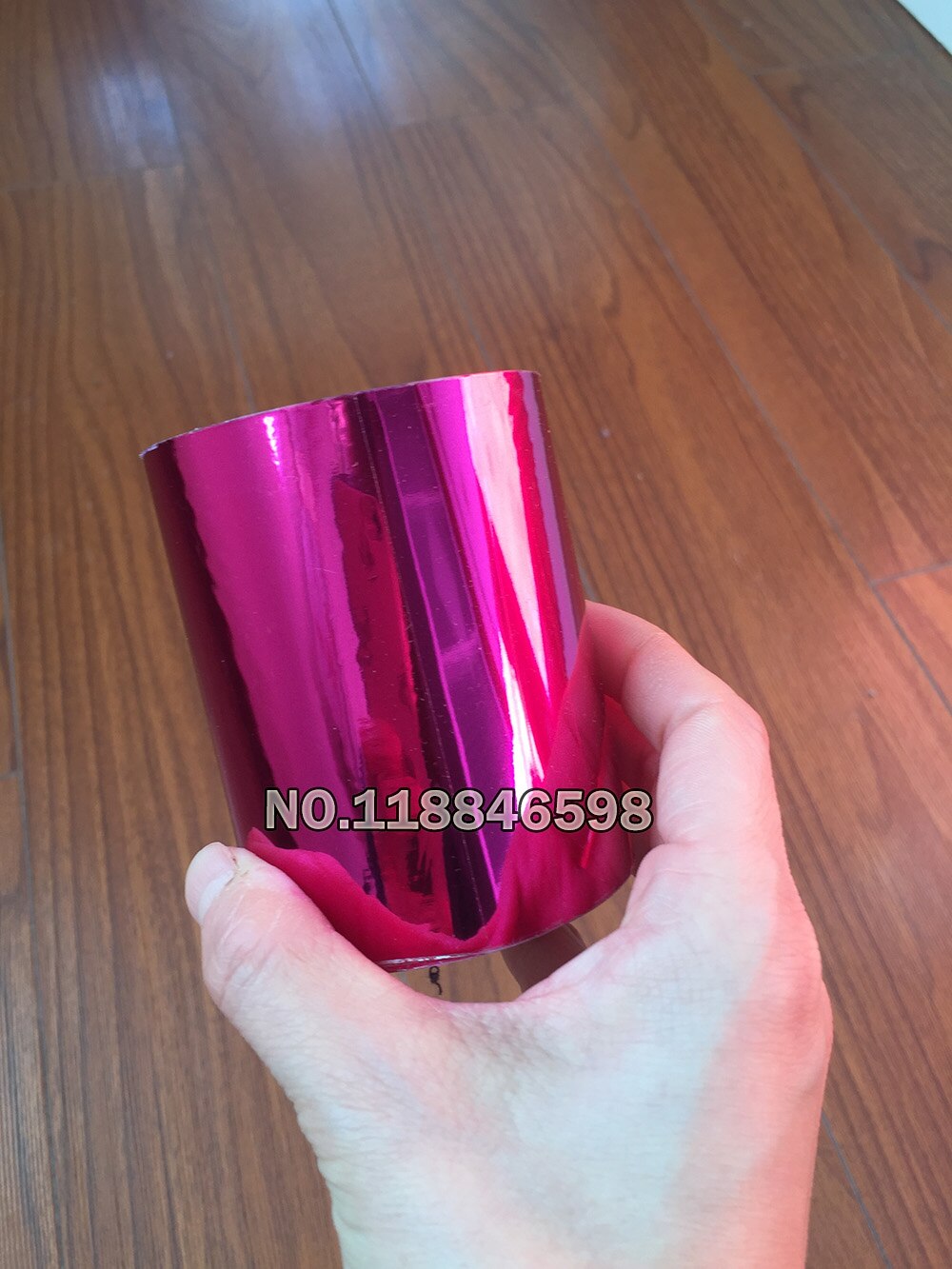 Boîte d&#39;estampage en papier feuille Rose à , en plastique/ppc/pvc et pp, 8cm x 120m/Lot,