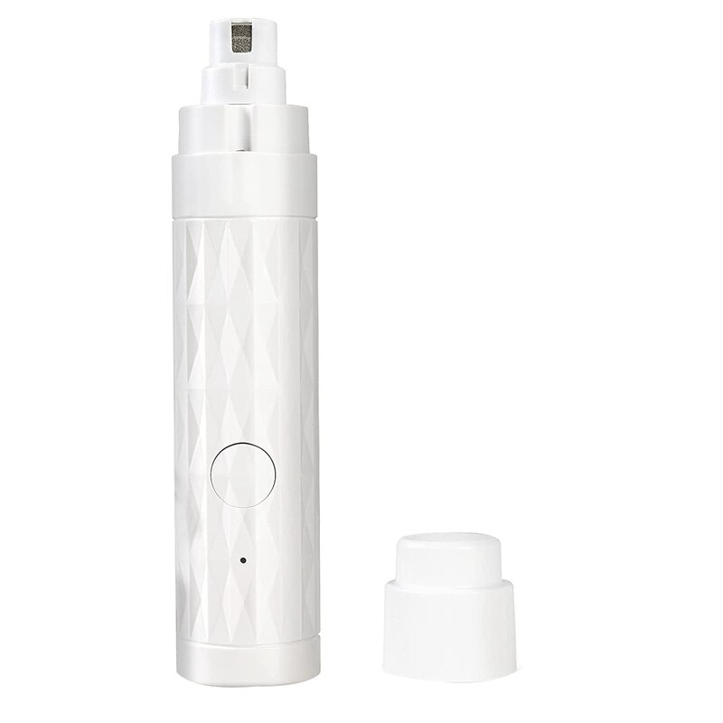 Amoladora de uñas eléctrica para perros, cortadora de uñas con luz LED, recargable, automática, para gatos: Azul marino