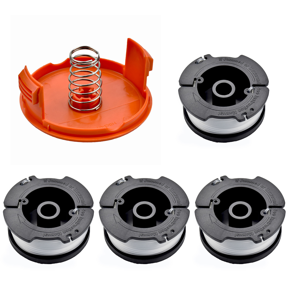 Carrete recortador de césped para Black Decker Cap AF100, GL280, GL301, GL425, GL430, accesorios de herramientas eléctricas de jardín