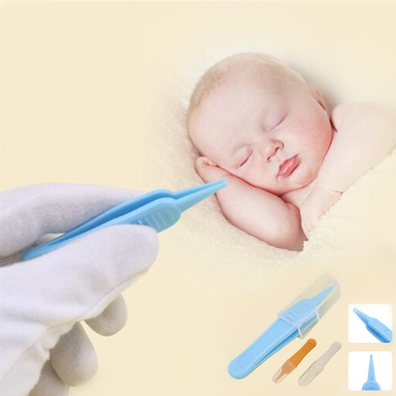 Sicurezza del bambino Pinzette di Plastica Pinzette Orecchio Naso Orecchie Pulite Sporco di Cura Del bambino Neonato ragazza di Sicurezza La Sicurezza di Cura infantile Orecchio Naso