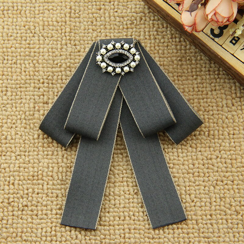 Corbata de Metal para el cuello para mujer, ropa General, pajarita blanca, accesorios para mujer y Niña: Rojo