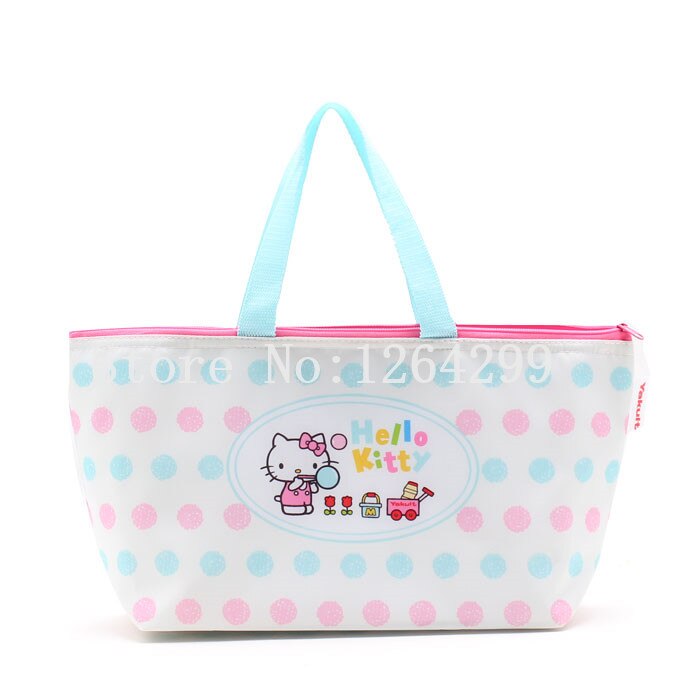 Fashion KT Girls Woman Polyster Theraml borse da pranzo in alluminio borsa termica per alimenti borse per bambini per bambini