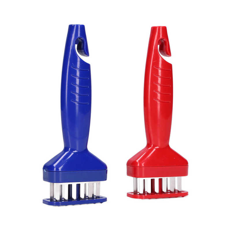 Vleesvermalser Tool Moeiteloos Heavy Duty Rvs Naald Blade Absorberen Sneller Steak Tenderizer Houden Vlees Vorm Goed Voor