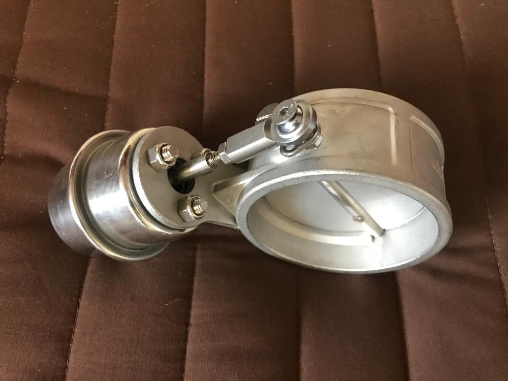 Stainless Steel Exhaust Control Valve Set With Vacuum Actuator close 2.5INCH 63mm Pipe