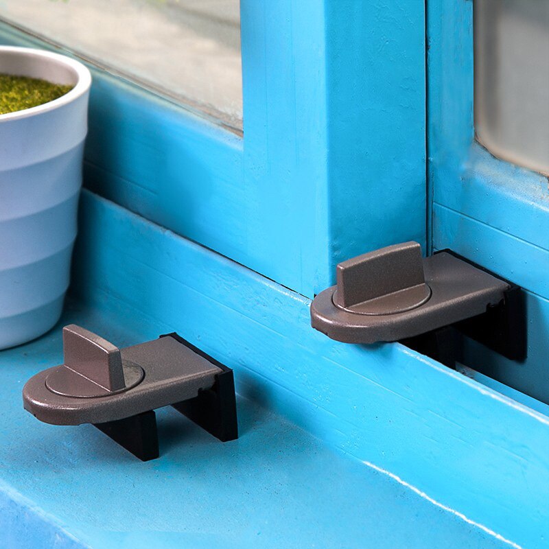 Window Limiter Anti Collision Sliding Sliding Door Flat Opening Aluminum Alloy Moving Window and Sliding Door Child Safety Lock