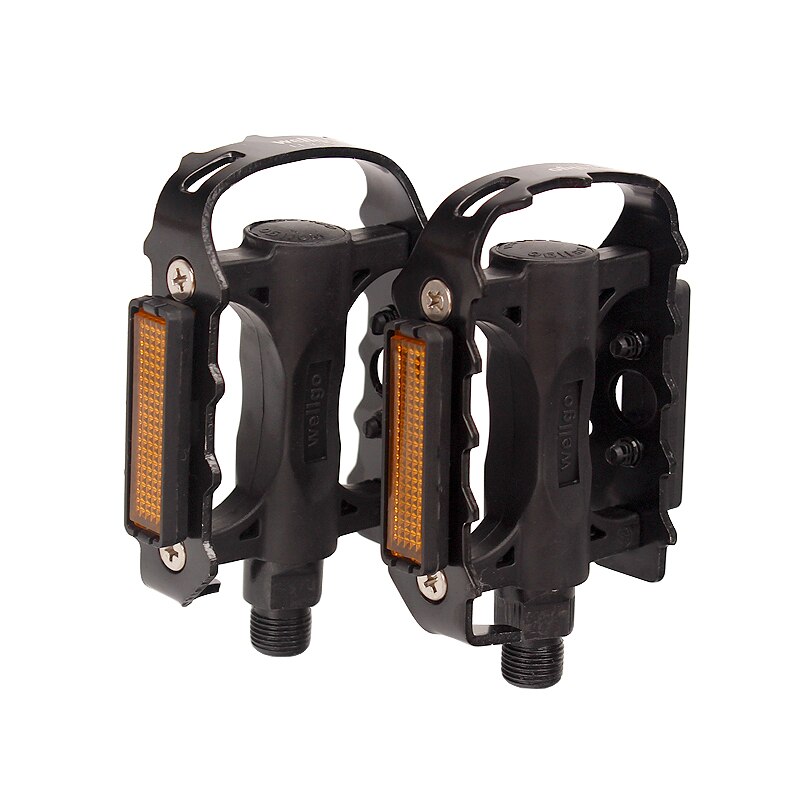 Wellgo-Pedal de bicicleta de LU-C25, Pedal de bola de engranaje fijo de 120x83x28mm, con rosca de tornillo antideslizante de doble cara, extraíble