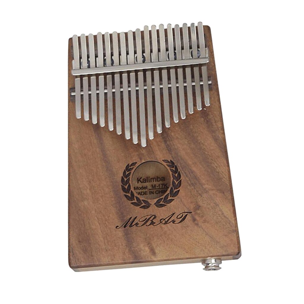 Acacia Wood EQ Electronic 17 Keys Kalimba Set Mbira Lamellaphone Thumb Piano