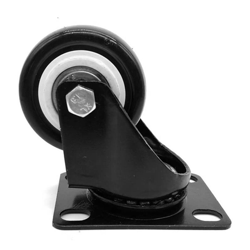 4 PCS Swivel Caster Wheels 2 Inch Small Casters Polyurethane Wheels Holds Total Capacity 300Lbs