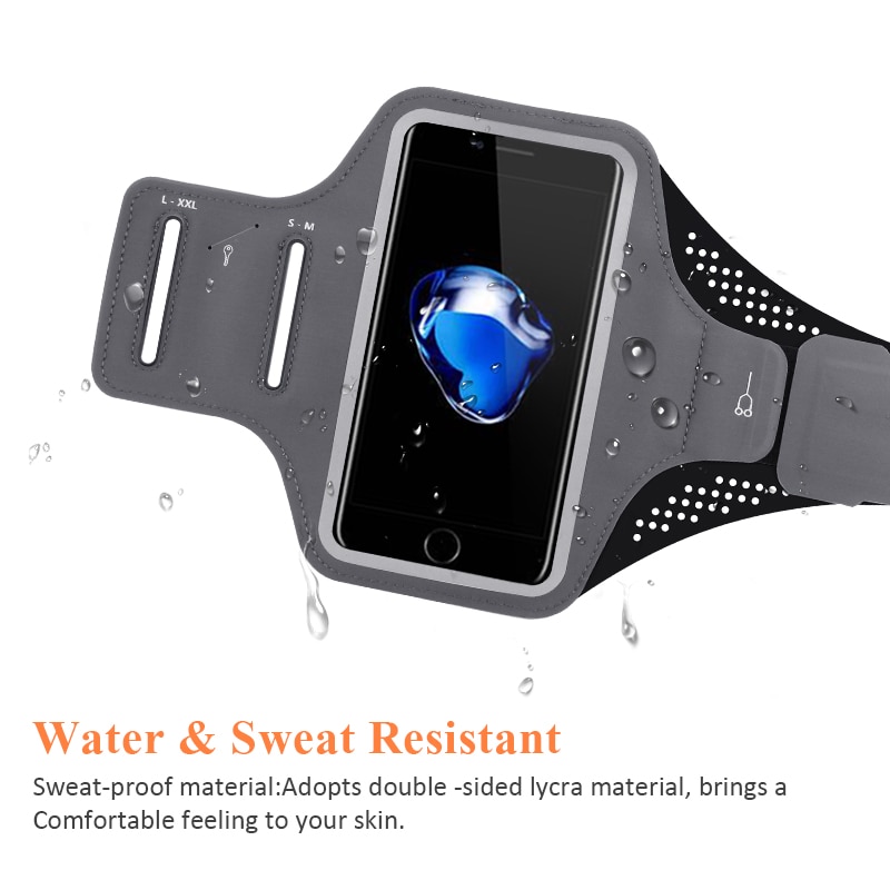 Waterproof Sports Armband Phone Case For iPhone 6 7 8 X For Samsung For Huawei Universal Sport Phone Case Arm Band Running