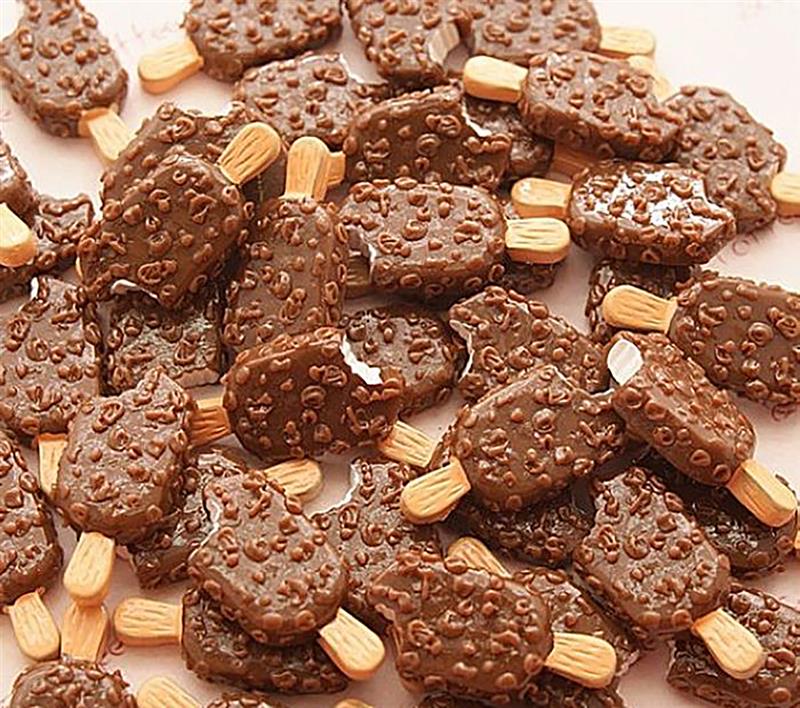 10 piezas de comida Artificial realista forma de paleta comida falsa DIY decoración suministros pastel alimentos decoración suministros de cumpleaños