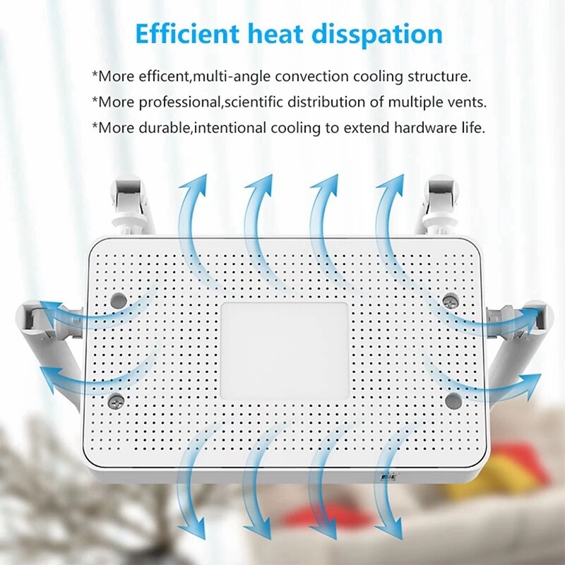 WE1626 Wireless Router 2.4G 300Mbps WiFi Router 5 Ports Router with 4 External Antennas