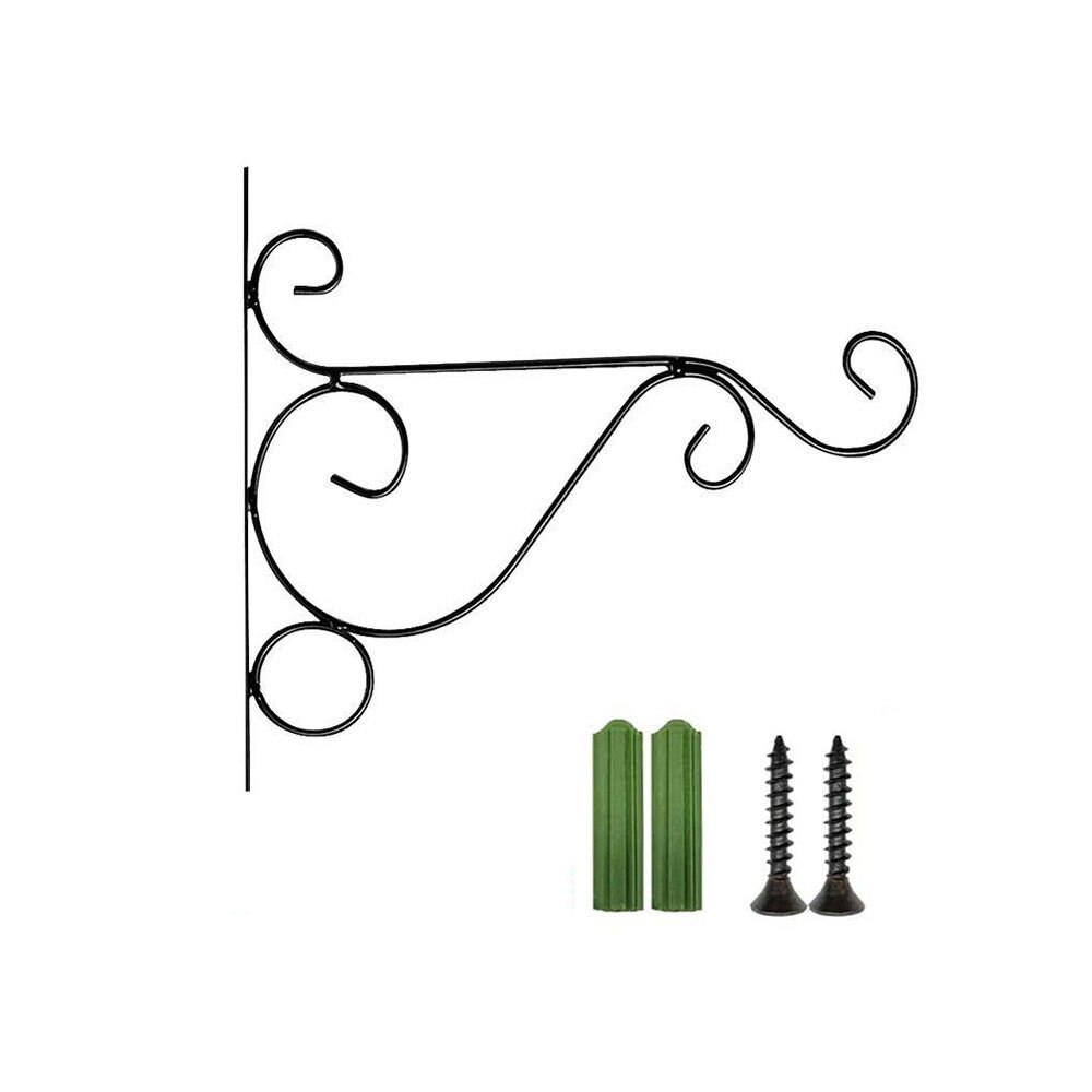 Esschert Design Wandhaken Haken Schnörkel Blumen Ampel 26 Cm Wand Halterung Garten Laterne Eisen S0xds07x