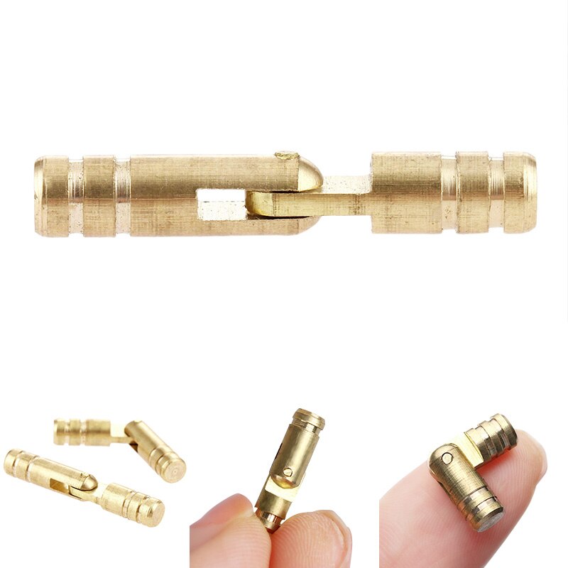 10PCS Copper Brass Furniture Hinges Cylindrical Hidden Cabinet Concealed Invisible Door Hinges For Hardware Box