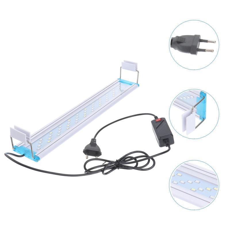 1pc Aquarium Lighting Fish Tank LED Light Color Change Landscaping Light Clamp Style Aquarium Light (EU Plug)