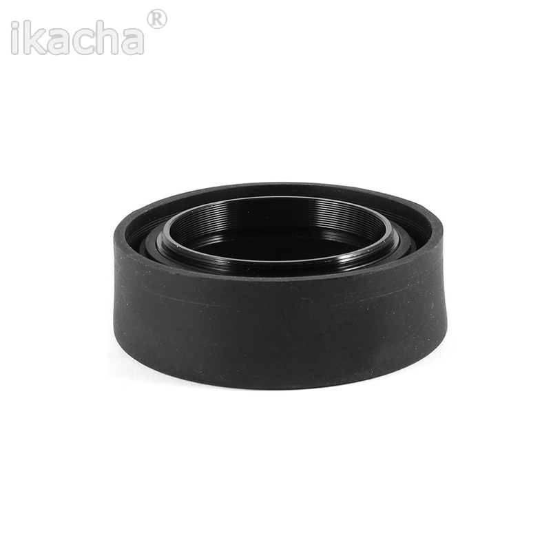 49mm 3-Stage 3 in1 Collapsible Rubber Foldable Lens Hood 49 mm DSIR Lens for Canon for Nikon for Sony Camera