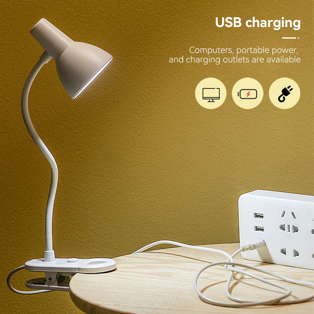 Led proteção para os olhos livro luz noturna ângulo ajustável mini clip-on lâmpada de mesa de estudo bateria aa usb plug-in para leitura do quarto