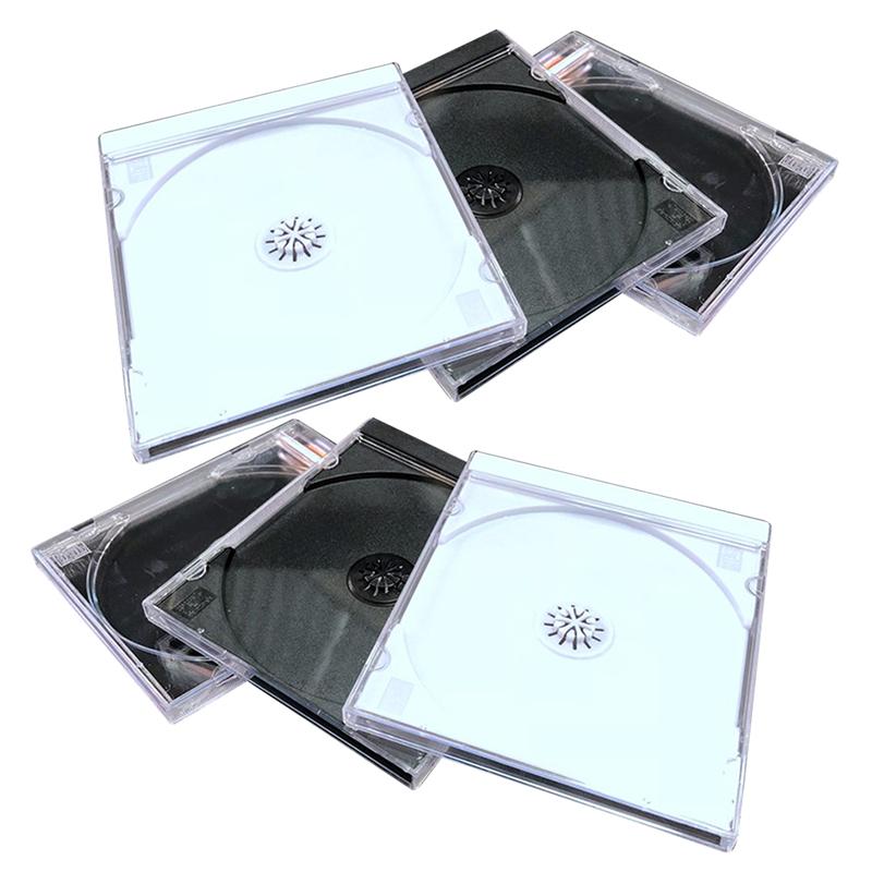 6 kpl kannettava cd-tallennuslaatikko kestävä dvd-laatikko muovinen dvd-kotelo cd-pakkauskotelo kotiteatterin kauppamatkoille