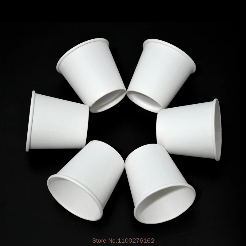 100pcs/pack 2.5/1.5oz Paper Cup White/Kraft Disposable Cup Small Mini Coffee Cup