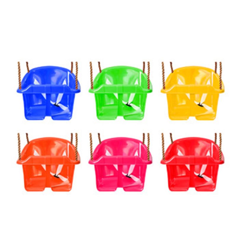 Kids Plastic Touw Swing Seat Met Touw &amp; Montage Ringen