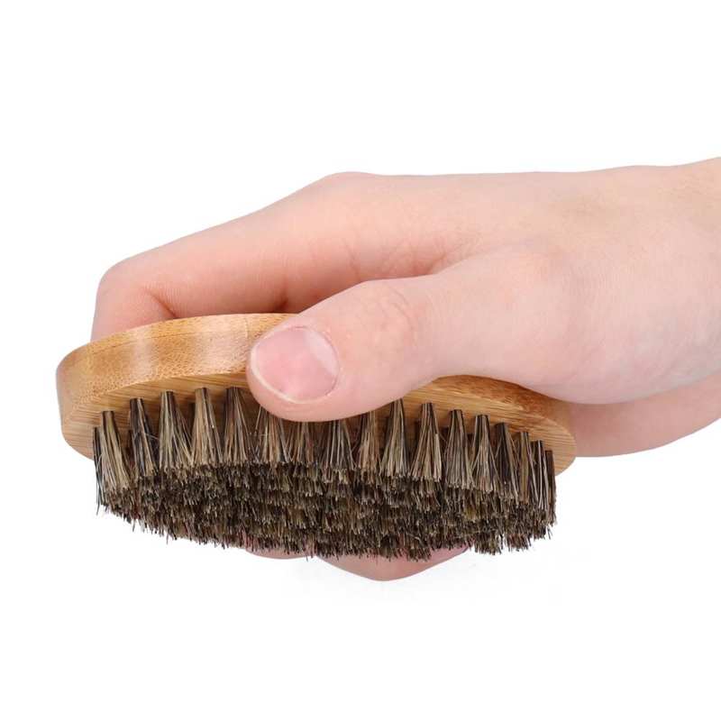 For Beard Growth Beard Balm Men Beard Grooming Kit Mustache Oval Brush and Beard Massage Comb Wooden Bristle Male Care Male