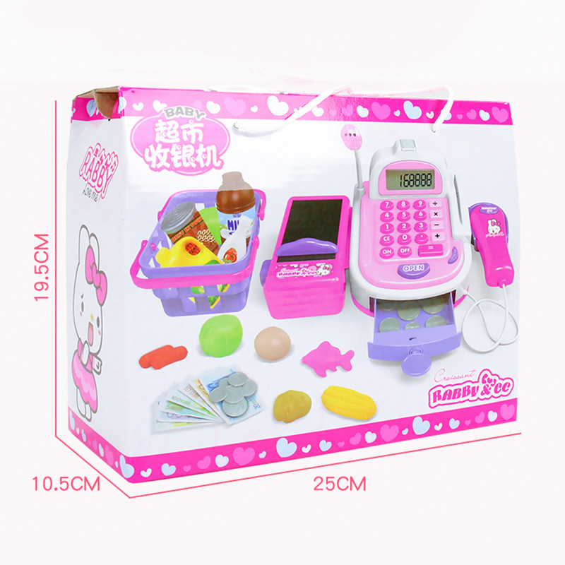 Supermarkt Mini Einkaufen Einkaufen Lebensmittelhändler Minimarket Bis registrieren Kassierer Simulation Möbel Kasse vorgeben Spielen Haus Spielzeug