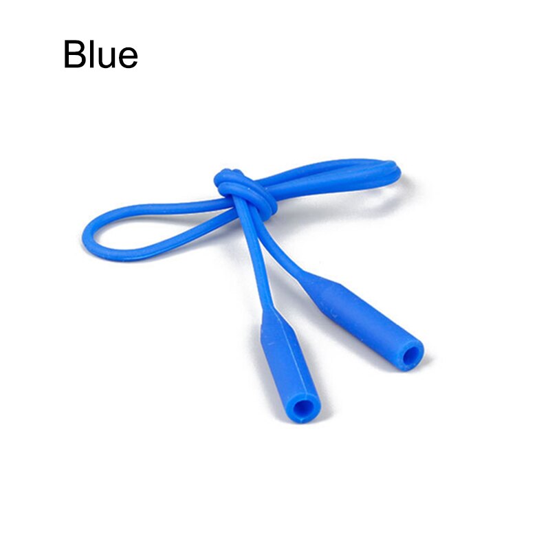 56cm Süssigkeit Farbe Elastische Silikon Brillen Riemen Sonnenbrille Kette Sport Anti-Unterhose Schnur Gläser Seile Band Kabel Halfter DOD: Blau