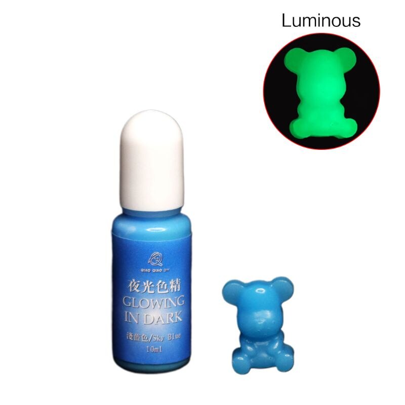 Lysende flytende pigment håndlaget ab lim uv epoxy mold filler håndverk smykker gjør diy toning materiale: 71