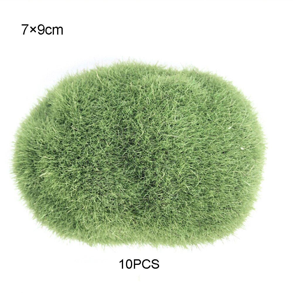 10 Pcs Artificial Moss Balls Simulation Plant Simulation Plant DIY Decoration For Window Home Office Plant Wall Decor: A3