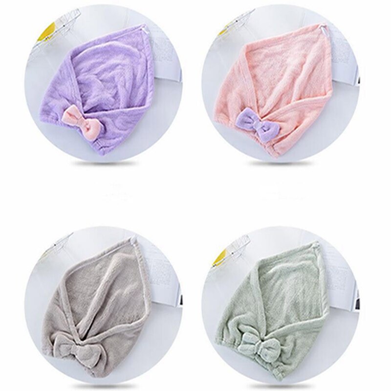 Baby Water-Absorberende Douche Capshair Drogen Handdoek Hat Cap Microfiber Boog Kind Badmuts Kind Zorgzame Levert