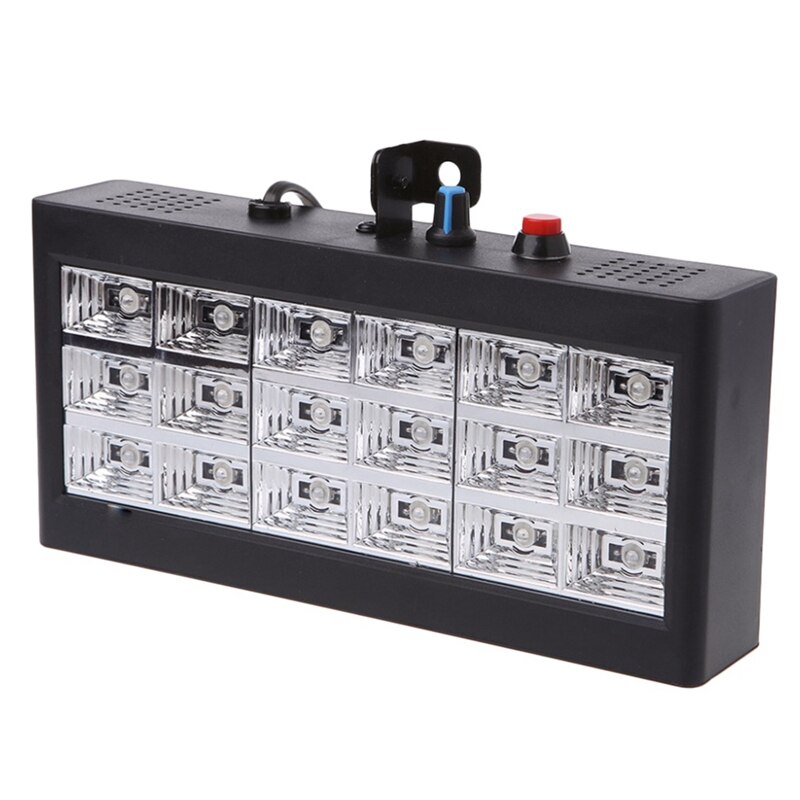 Sound Music Control 18W Rgb Led Stage Effect Lighting Dj Party Show Strobe Disco Light 220V Ac 110V (Eu Plug): Default Title