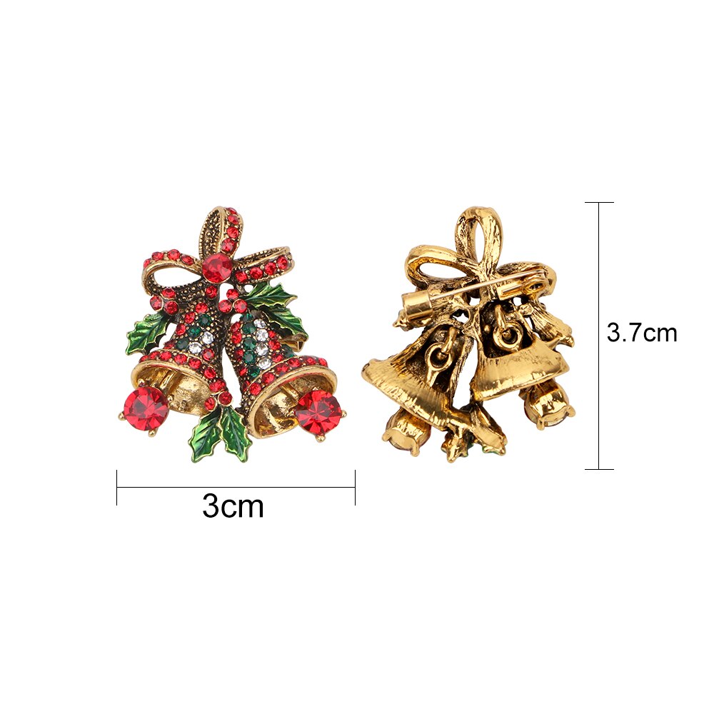 Hilife Kerst Pak Pins Bells Broches Creatief Cadeau Voor Vrouwen Jas Jurk Accessoires Mode-sieraden Home Decorations