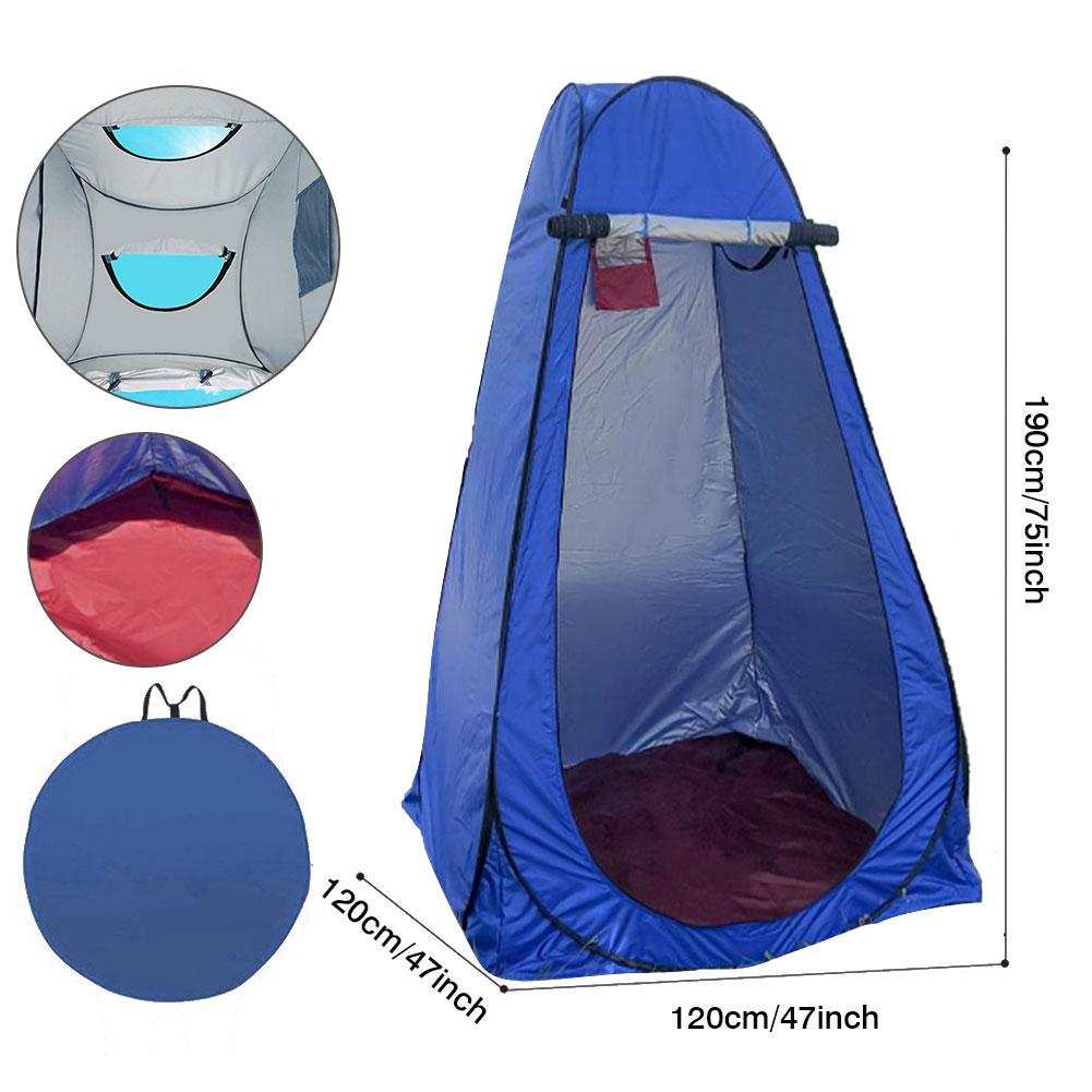 Tragbare Outdoor Camping Zelt Dusche Zelt Einfache Bad Abdeckung Ändern Umkleidekabine Zelt Mobile Toilette Angeln Fotografie Zelt: Navy Blau