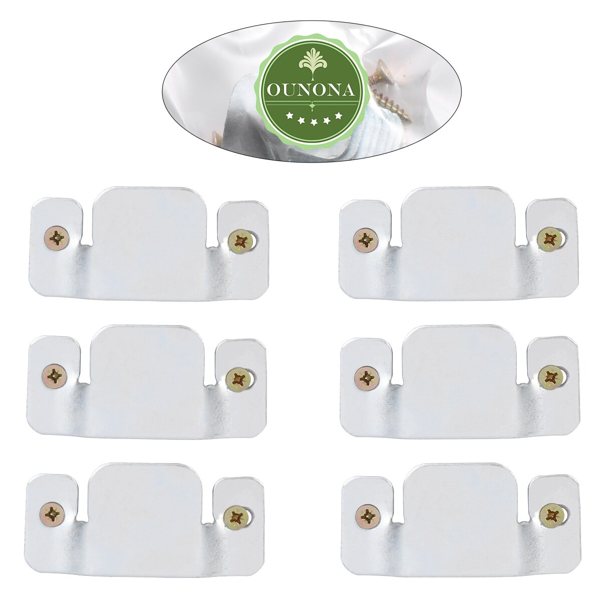 8pcs Universal Sectional Sofa Interlocking Furniture Connector with 16pcs Screws