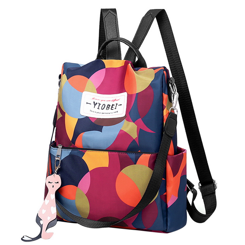 Joditty mochilas de para mujer Mochila De Cuero PU bolsos Mochila de hombro para mujer Mochila femenina: colorful