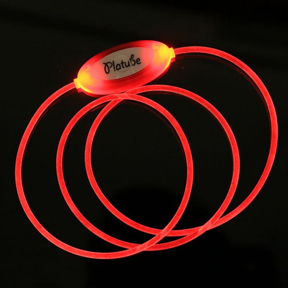 1 stuks meerkleurige led-hondenhalsband, verstelbare nachtveiligheidshalsband voor huisdieren, lichtgevende oplichtende hondenhalsband