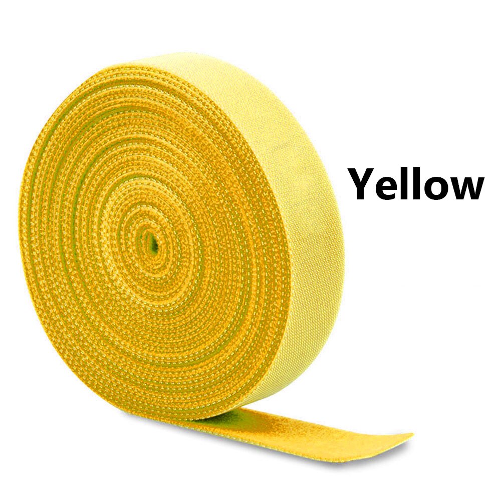 Yellow Nylon Cable Ties USB Cable Holder Protector Organizer Cord Winder Strap Earphone Mouse Wire Management For Home Office