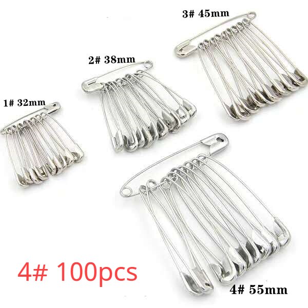 Hoge Veiligheid Pinnen Metalen Bevestiging Gespen Kleine Broches Diy Sjaals Dekens Kleding Naaien Gereedschap Leren Kantoorbenodigdheden: D-100pcs