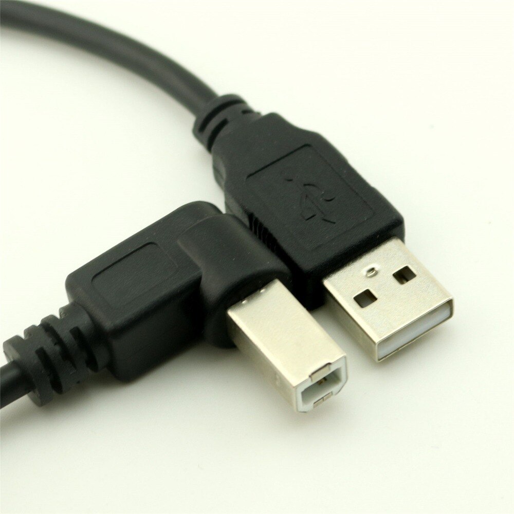 1 pcs 1FT Haaks USB 2.0 B Male naar EEN Mannelijke Conversie Kabel Printer Adapter Cord