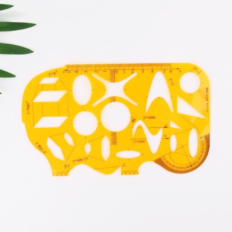 Pro Math Learning Template Drawing Ruler Protractor Exam Student School Supply