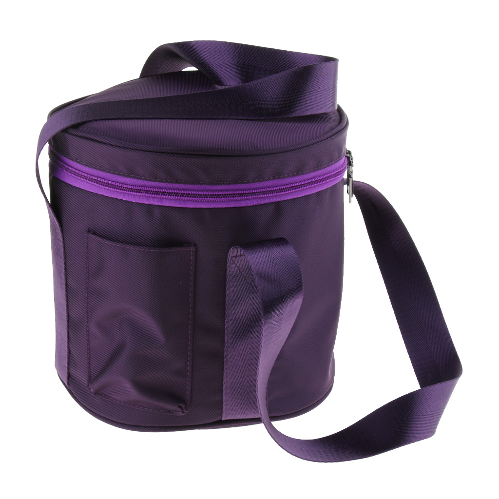 2 Stuks Crystal Klankschaal Carry Case Bag Voor Maten 8 Inch &amp; 11 Inch, Paars
