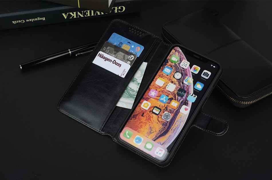 Skóra miękka etui na alcatel U5 HD 5047 5047D 5047Y 4047 4047D 4047Y 5044D 5044Y etui z klapką stojak obudowa portfelowa Coque etui