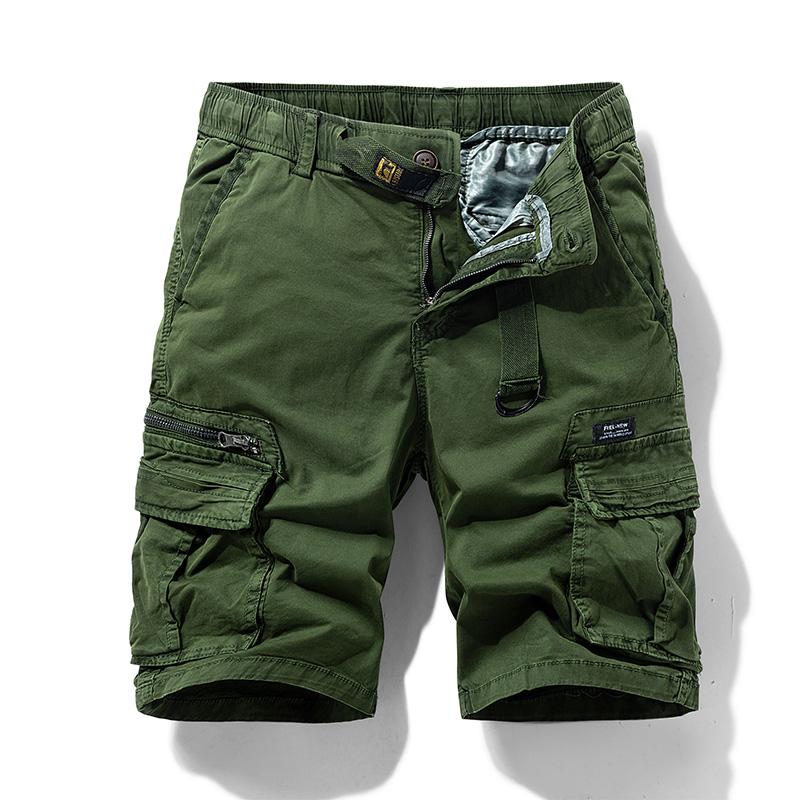 Nuevos pantalones cortos de camuflaje Cargo de algodón de verano para hombre, ropa informal para hombre, Bermudas para correr en la playa, pantalones cortos para hombre, triangulación de envíos: 38 / Castaño