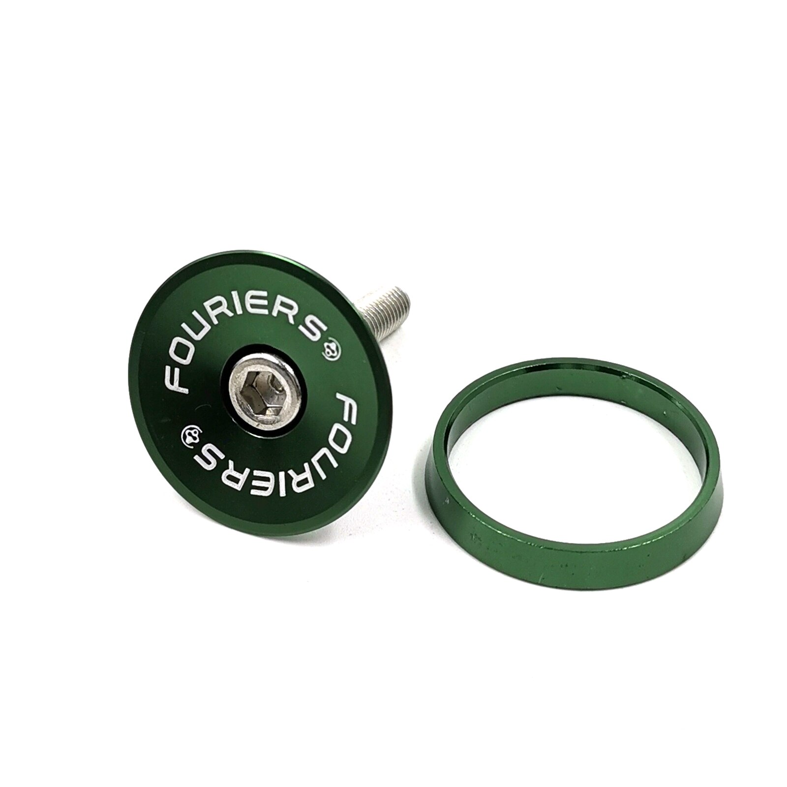 Fouriers Road Bicycle Stem Top Cap Headset Cover with Bolt Apply to 28.6mm 1 1/8" Front Fork Head Tube Cycling Headset Top Cap