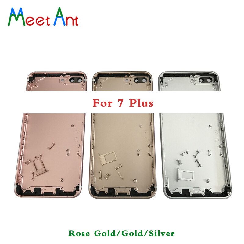Alta qualidade capa traseira para o iphone 7 7g ou 7 plus 7 plus habitação bateria capa traseira porta chassi quadro + bateria etiqueta e ferramenta
