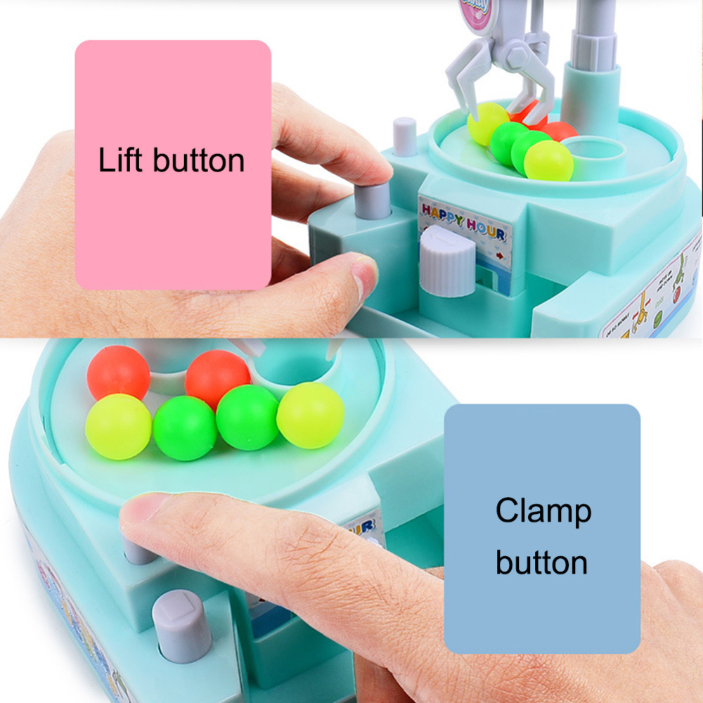 Kids Education Toys Mini Catching Balls Machine Clip Candy Machine Boys Girls Desktop Sport Game Children Toys Birthday