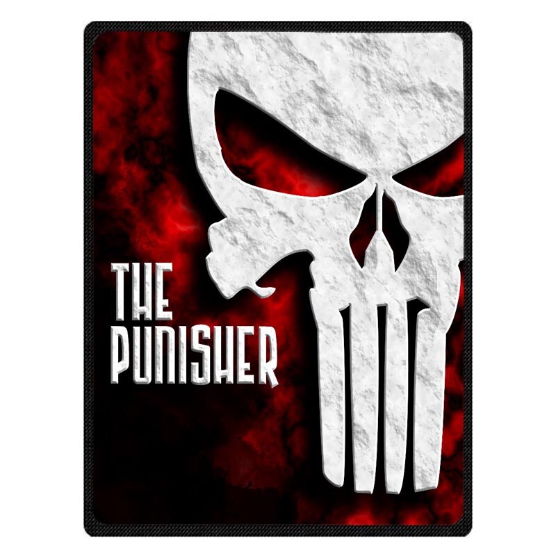 Punisher Skull Throw Blanket Coral Fleece Blanket Autumn Discount Blankets for Kids Boys Birthday: Color 6 / 125x150cm