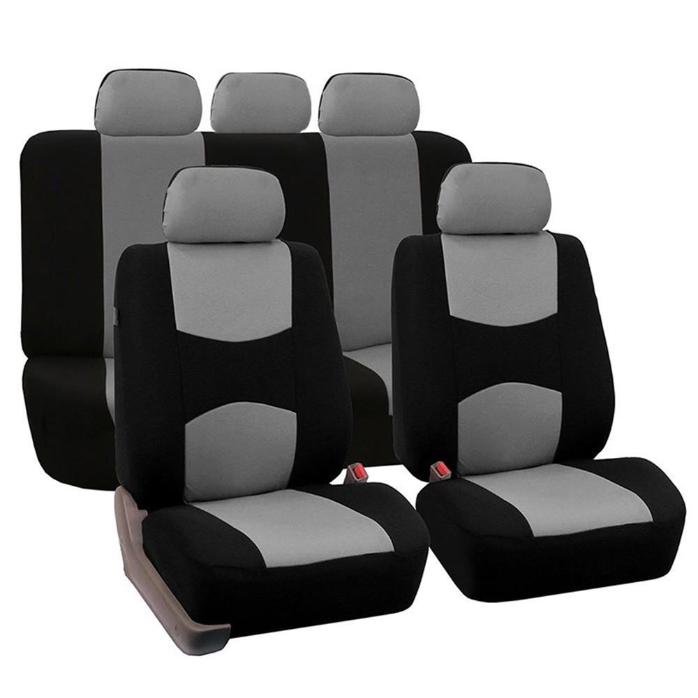 9Pcs Auto Stoelhoezen Voor Achter Hoofdsteunen Volledige Set Auto Seat Cover, universal Fit Voor Auto/Truck/Van/Suv