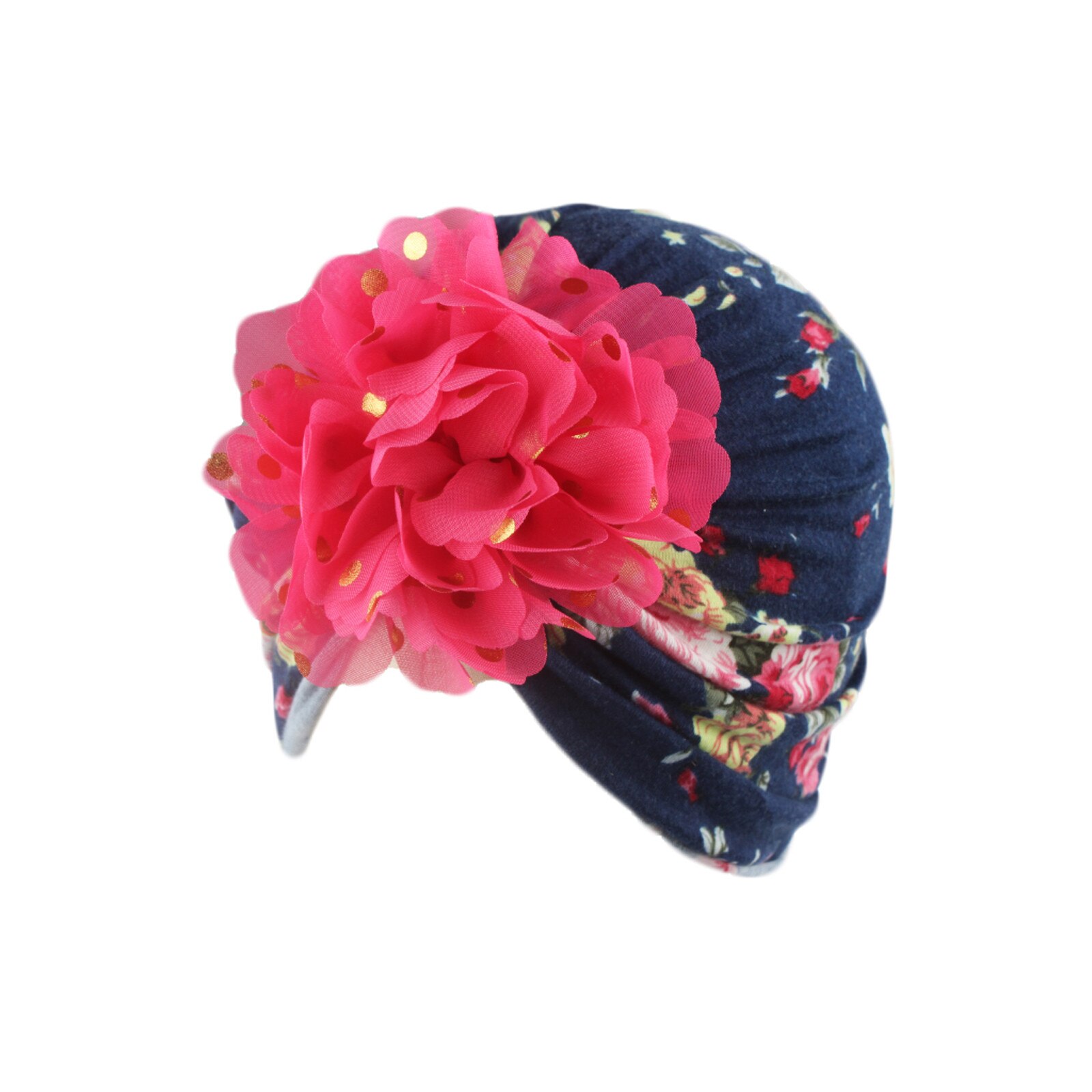 Sombrero con estampado de la India para niños, gorro con estampado de flores, capucha cálida, turbante, invierno, cálido, indio, ,: B